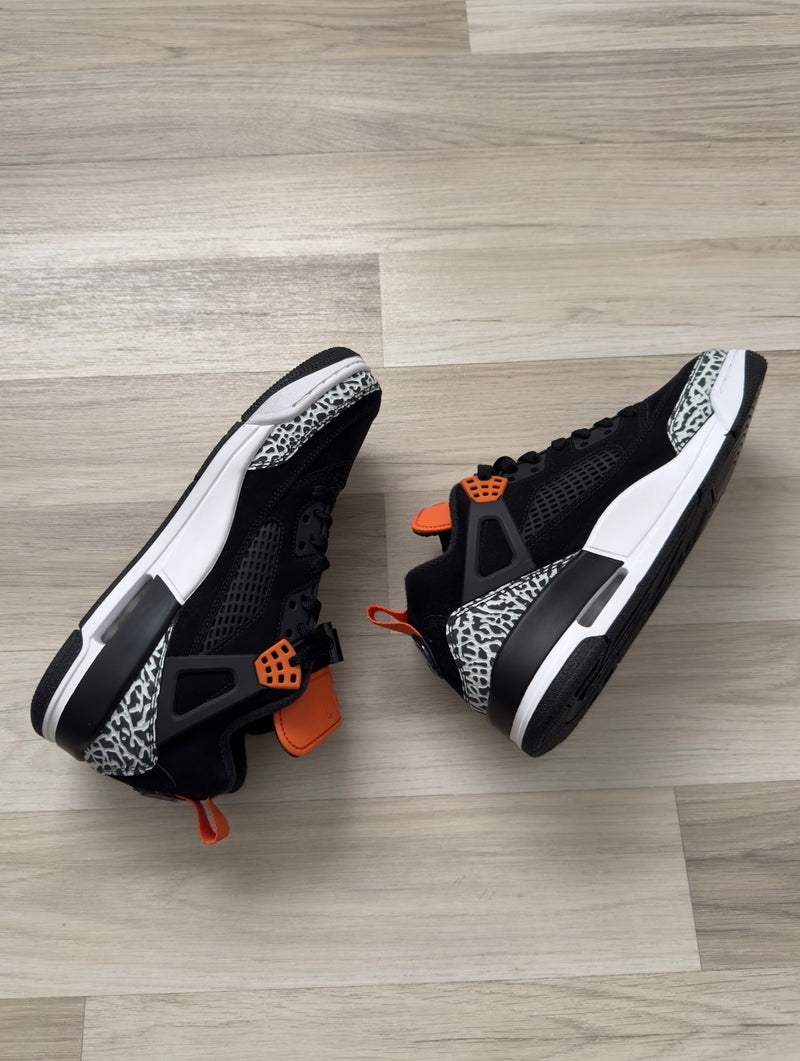 Jordan Spizike Low Negro/Naranjo