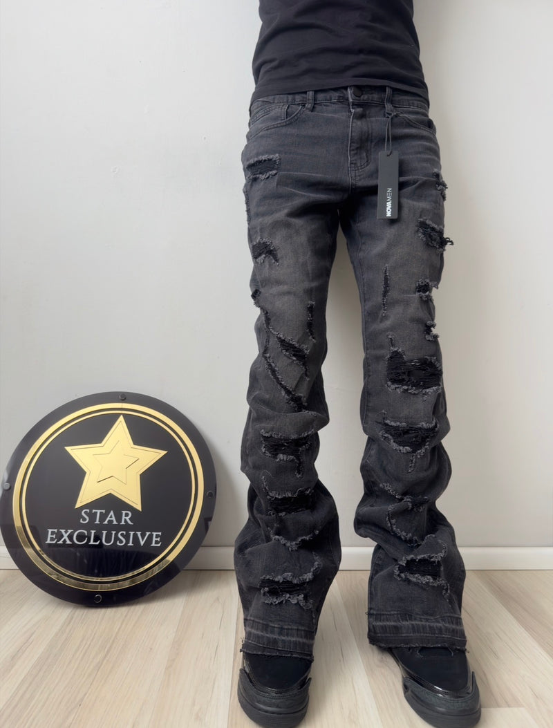 Jeans Fashion Nova Negro Deslavado