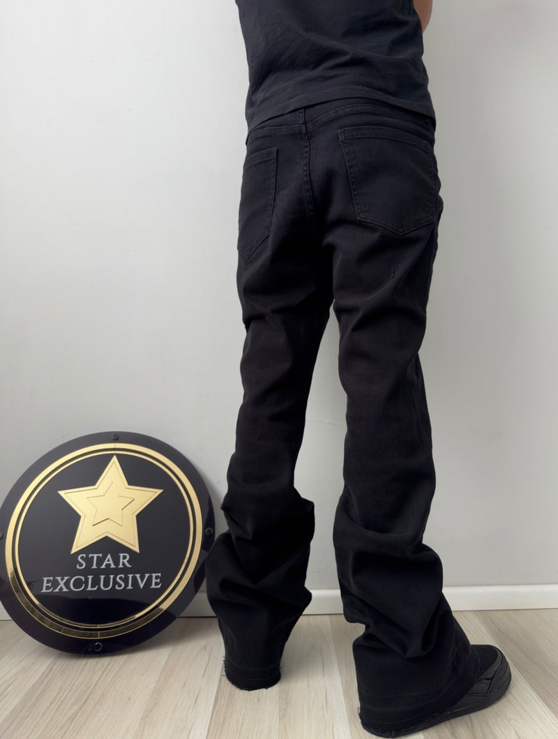 Jeans Fashion Nova Skinny Flare Negro