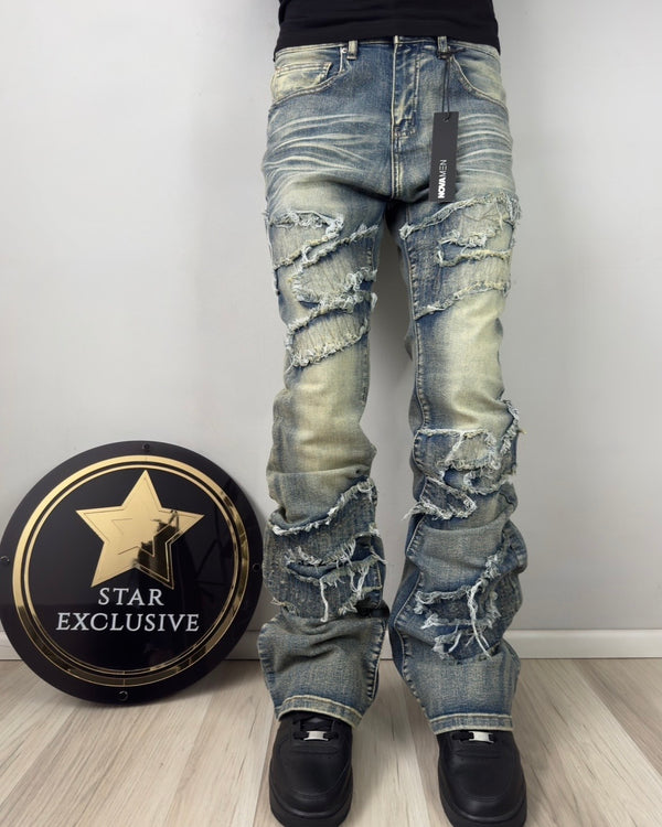 Jeans Fashion Nova Skinny Flare Light Wash
