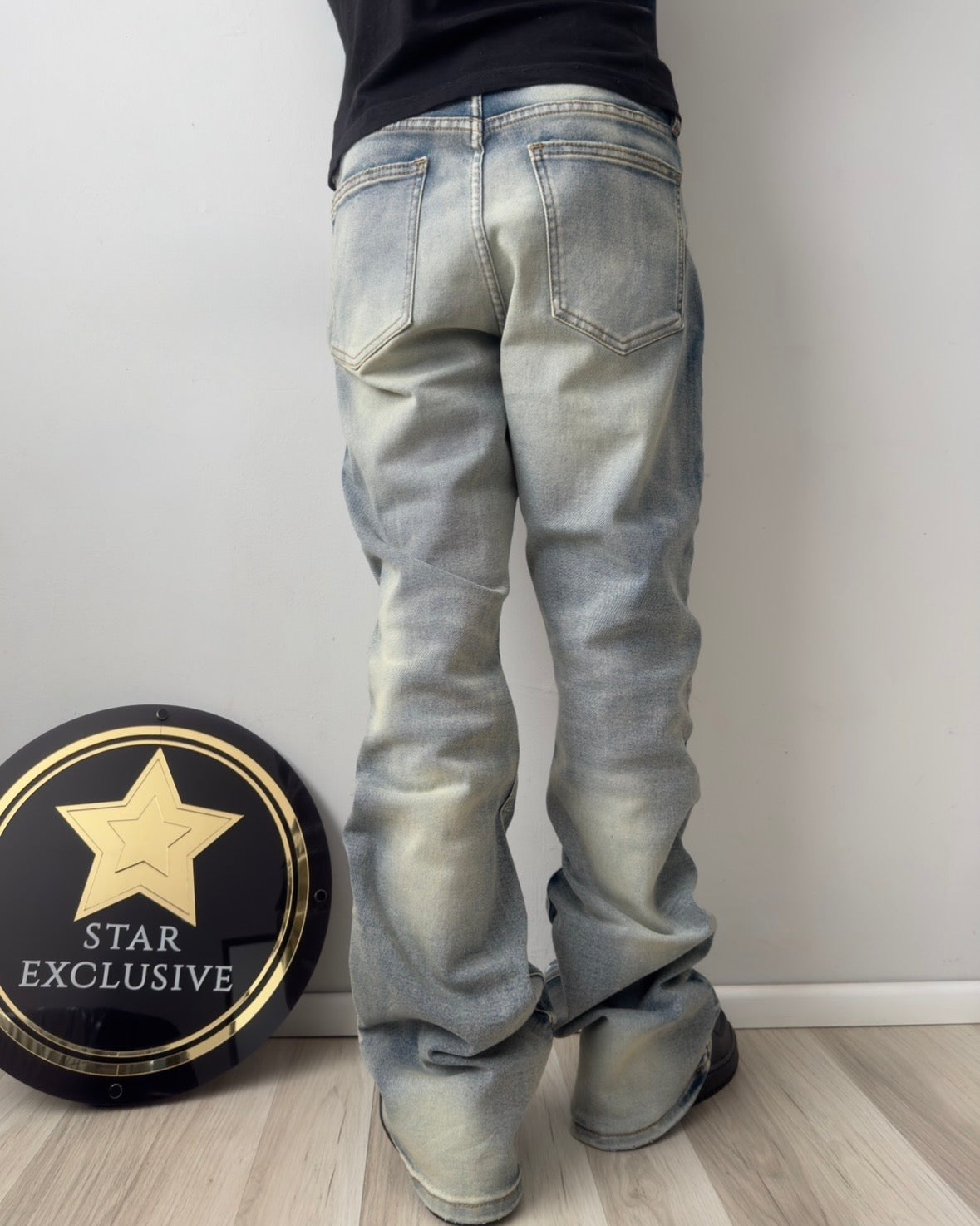 Jeans Fashion Nova skinny Flare Vintage Blue Wash