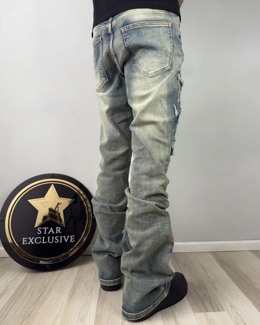 Jeans Fashion Nova Skinny flare Light Wash