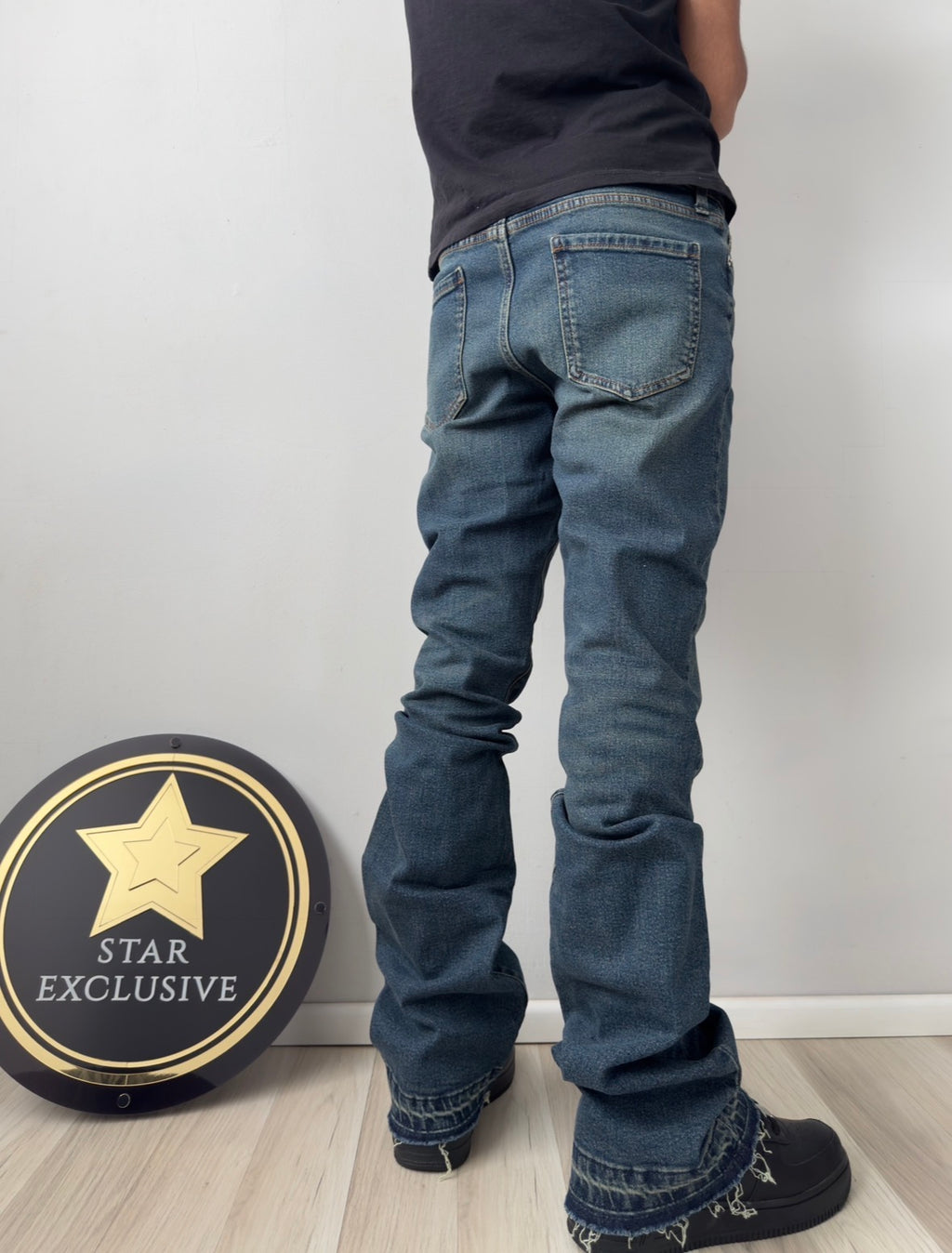 Jeans Fashion Nova Skinny Flare Azul