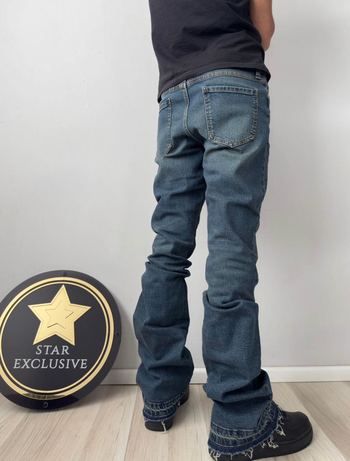 Jeans Fashion Nova Skinny Flare Azul