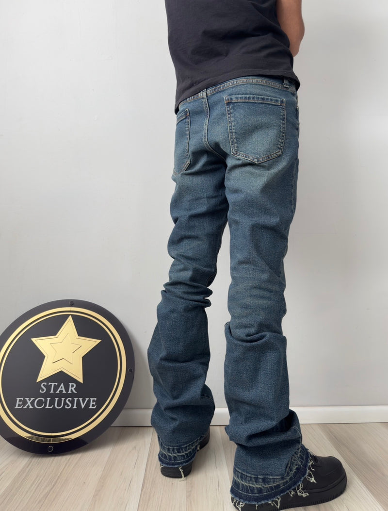Jeans Fashion Nova Skinny Flare Azul