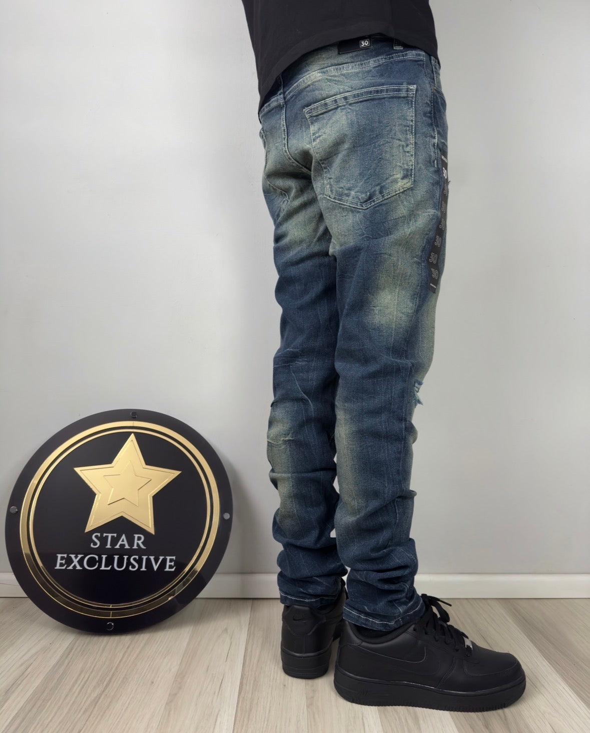 Jeans Reason Brand Skinny Blue Wash