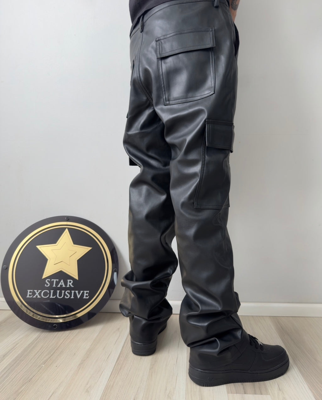 Pantalon EcoCuero Fashion Nova Slim Black