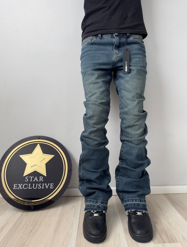 Jeans Fashion Nova Skinny Flare Azul