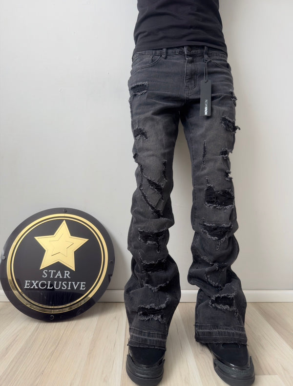 Jeans Fashion Nova Negro Deslavado