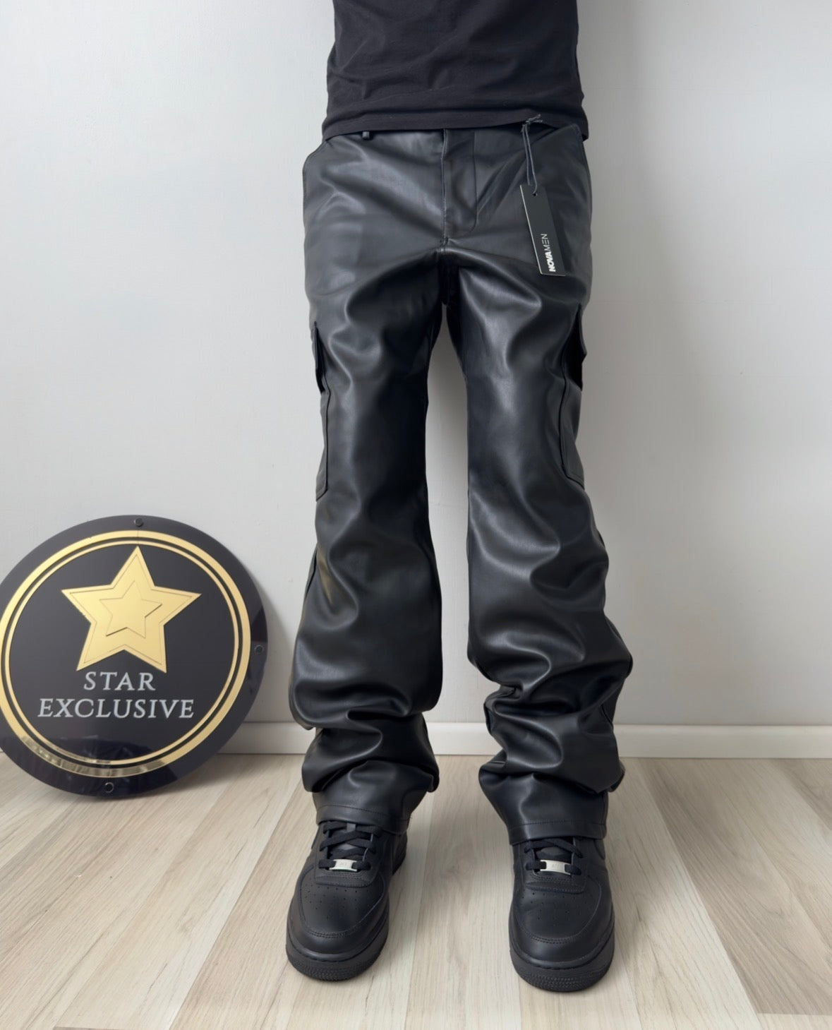 Pantalon EcoCuero Fashion Nova Slim Black