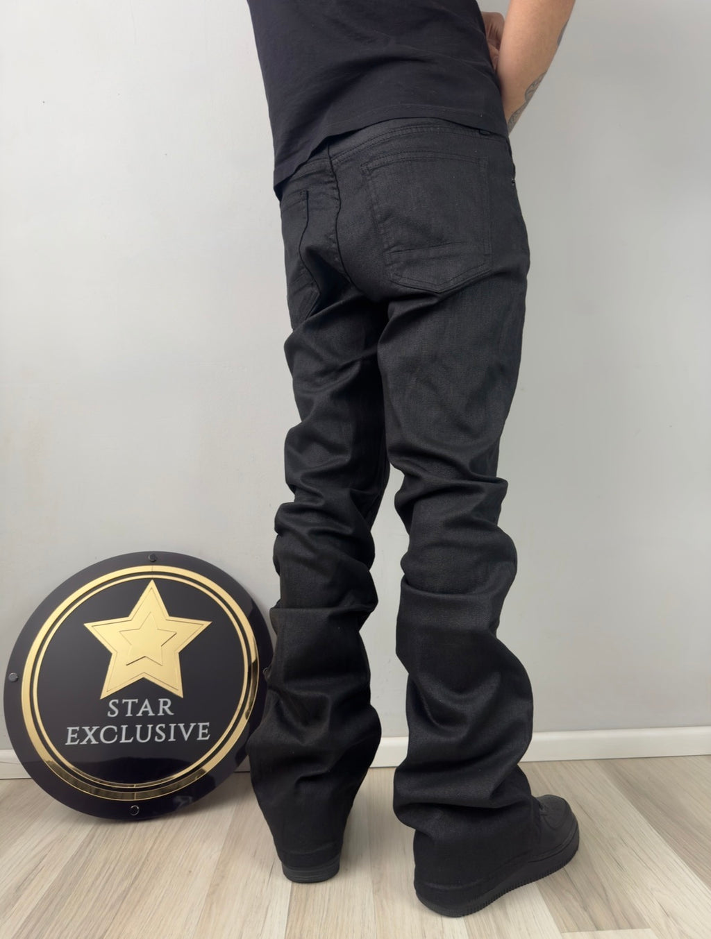 Jeans Fashion Nova Flare Negro