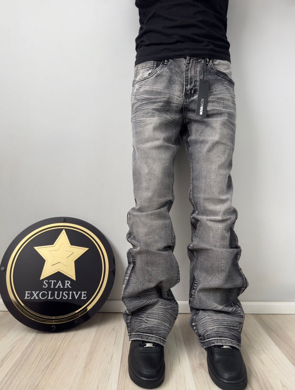 Jeans Fashion Nova Slim Flare Gris
