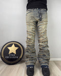 Jeans Fashion Nova Skinny Flare Vintage Blue Wash
